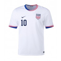 Camiseta Estados Unidos Christian Pulisic #10 Primera Equipación Replica Copa America 2024 mangas cortas